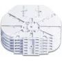 Optotec FOCUS-SAMR-HD6-12C šerdžių sujungimo modulis LFC optinėms movoms, 6 Single Reduced kasetės (CTR), iki 72 skaidulų, FTTx