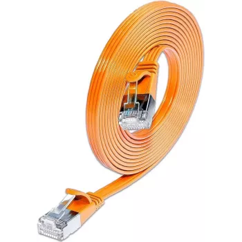 Wirewin Triotronik 0,15 m Cat6 U/FTP tinklo kabelis, RJ-45 – RJ-45, oranžinis PKW-STP-SLIM-KAT6 0.15 OR