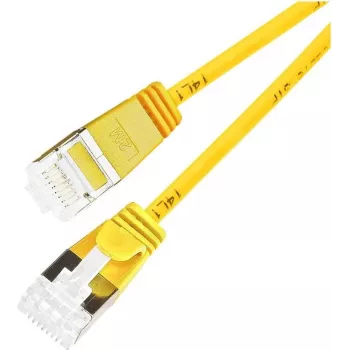 Wirewin Slim Round U/FTP Cat 6a tinklo kabelis, 7,0 m, geltonas, PoE, 10 Gbps PKW-LIGHT-STP-K6A 7.0 GE