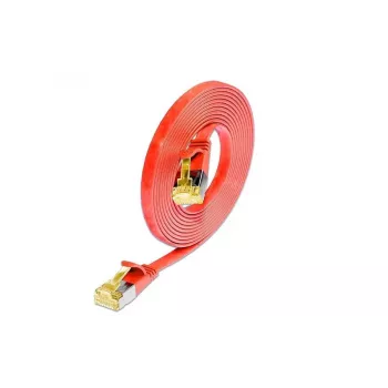 Wirewin Cat6a U/FTP plonas Ethernet tinklo kabelis, RJ45 male to male, raudonas, 3 m PKW-STP-SLIM-K6A 3.0 RT
