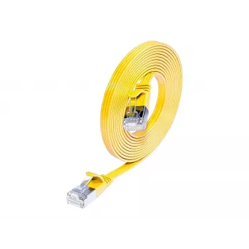 Wirewin Triotronik Cat6 U/FTP tinklo kabelis, 20 m, RJ45 male to male, geltonas PKW-STP-SLIM-KAT6 20.0 GE