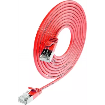 Wirewin Triotronik PKW-LIGHT-STP-K6 1.0 RT Cat6 F/FTP tinklo kabelis, RJ45 vyriškas į vyrišką, 1 m, juodas