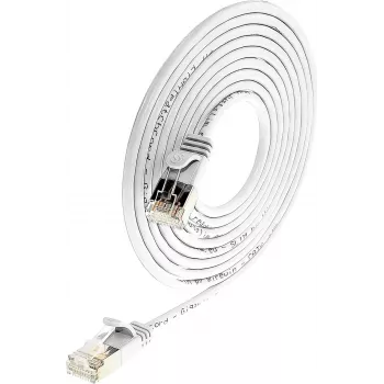 Wirewin Triotronik PKW-LIGHT-STP-K6 5.0 WS - Cat6 STP tinklo kabelis, RJ-45 vyriškas/vyriškas, 5 m, baltas