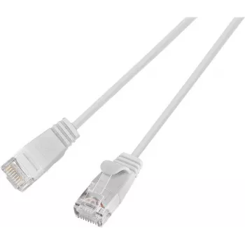 Wirewin SLIM UL6 1 WS – Cat.6 Slim-Light tinklo kabelis, U/UTP, 1,0 m, baltas (PKW-LIGHT-K6 1.0 WS)