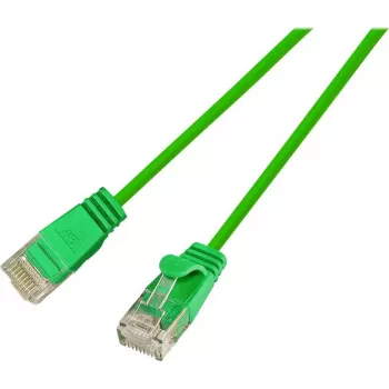 Wirewin SLIM UL6 1.5 GN – Cat.6 Slim-Light tinklo kabelis, U/UTP, 1,5 m, žalias (PKW-LIGHT-K6 1.5 GN)