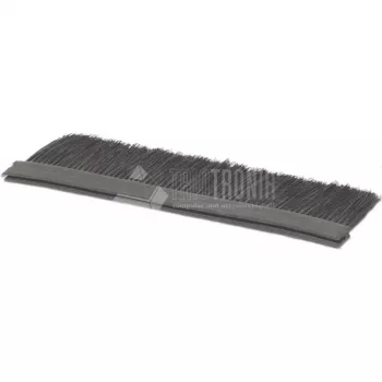 Wirewin Brush Panel 1U 19 colių plastikinis juodas kabelių valdymo skydas