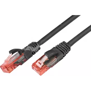 Wirewin PKW-UTP-KAT6 0.5 SW Cat6 U/UTP tinklo pataisos kabelis, 0,5 m, juodas