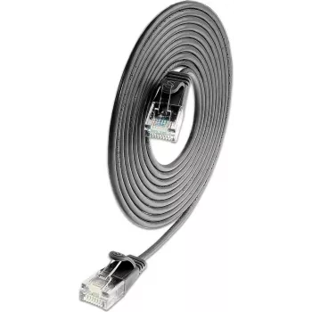 Wirewin SLIM CAT6A 10 Gigabit plonas tinklo kabelis, U/UTP, 3,6 mm skersmens, juodas, 1,5 m SLIM-L-UU-K6A 1.5 BK