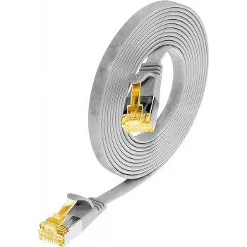 Wirewin Cat6a U/FTP plonas tinklo kabelis RJ45 vyriškas-vyriškas, 1m, pilkas PKW-STP-SLIM-K6A 1.0