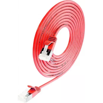 Wirewin Cat 6a U/FTP plonas Ethernet tinklo kabelis, 7m, raudonas PKW-LIGHT-STP-K6A 7.0 RT