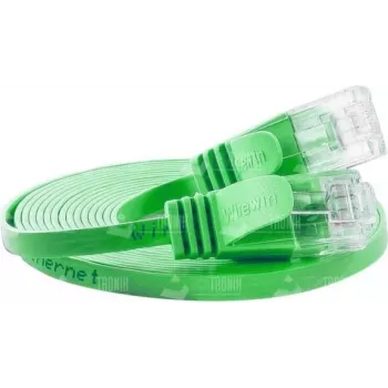 Wirewin Cat.6 U/UTP plonas Ethernet tinklo kabelis, 0,15 m, žalias PKW-SLIM-KAT6 0.15 GN