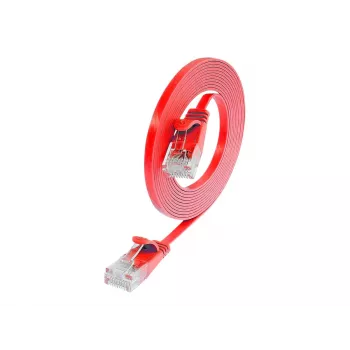 Wirewin Cat.6 plonas tinklo kabelis U/UTP 2,0 m raudonas PKW-SLIM-KAT6 2.0 RT
