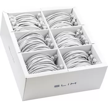 Wirewin SLIM-LS-K6A 3.0 WT 36 - Cat6A plonas Ethernet tinklo kabelis, 3 m, U/FTP, baltas, 36 vnt. paketas