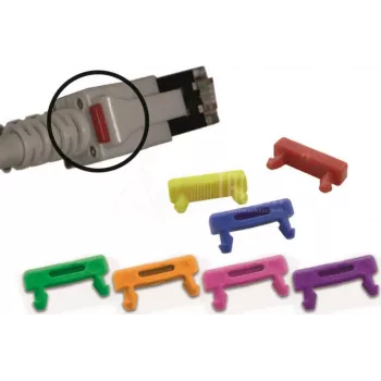 Wirewin PKL-LED CLIP GE LED kabelio spaustukas RJ45 tinklo kabeliams, geltonas