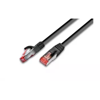 Wirewin Cat.5e F/UTP tinklo patch kabelis, 0,25 m, juodas, RJ45-RJ45, 100 MHz, 26 AWG, PVC apvalkalas PKW-STP-K5E 0.25 SW