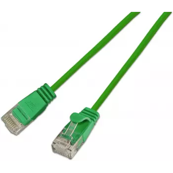 Wirewin SLIM KAT6A 10 Gigabit šviesinis pataisasapjungimo kabelis apvalus, U/UTP, Ø 3.6 mm, žalias (SLIM-L-UU-K6A 0.15 GN)