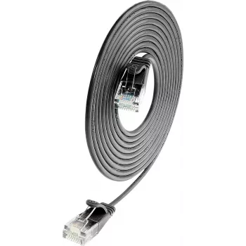 Wirewin SLIM UL6 2 SW - Cat.6 SLIM-Light tinklo kabelis, U/UTP, 2,0 m, juodas (PKW-LIGHT-K6 2.0 SW)