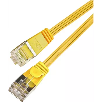 Wirewin Triotronik Cat6 U/FTP plonas tinklo kabelis, RJ45 male to male, 0,5m, geltonas PKW-STP-SLIM-KAT6 0.5 GE