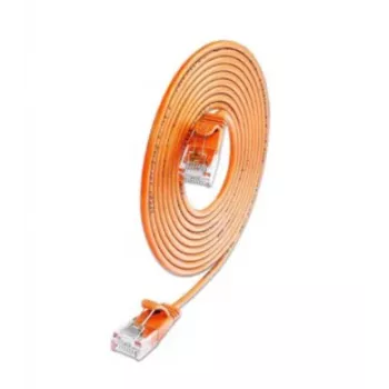 Wirewin SLIM KAT6A 10 Gigabit šviesus patch kabelis apvalus, U/UTP, Ø 3.6 mm, oranžinis (SLIM-L-UU-K6A 1.5 OR)