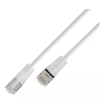 Wirewin SLIM KAT6A 10 Gigabit šviesus paketinis kabelis, U/UTP, Ø 3,6 mm, baltas, 0,25 m SLIM-L-UU-K6A 0.25 WT