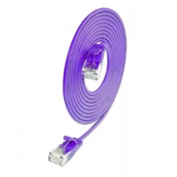 Wirewin SLIM KAT6A 10 Gigabit šviesus pataisymo kabelis, U/UTP, Ø 3,6 mm, violetinė, 1,5 m SLIM-L-UU-K6A 1.5 VT