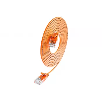 Wirewin SLIM UL6 5 OR – Cat.6 SLIM-Light tinklo kabelis, U/UTP, 5,0 m, oranžinis (PKW-LIGHT-K6 5.0 OR)