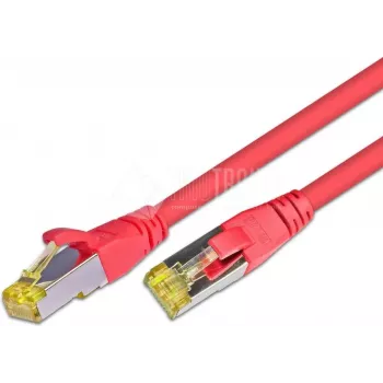 Wirewin Cat.6a S/FTP tinklo pataisos kabelis, 0,5 m, raudonas, AWG26, 10 Gbps PKW-PIMF-KAT6A 0.5 RT