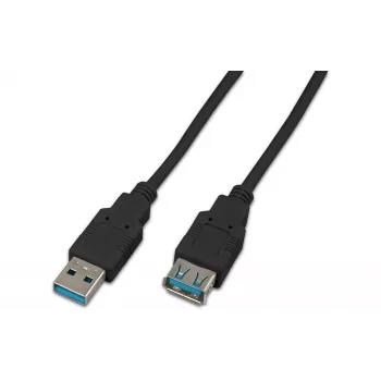 Wirewin USB 3.0 A-A MF 0.5 SW – 0,5 m USB 3.2 Gen 1 prailginimo kabelis, juodas