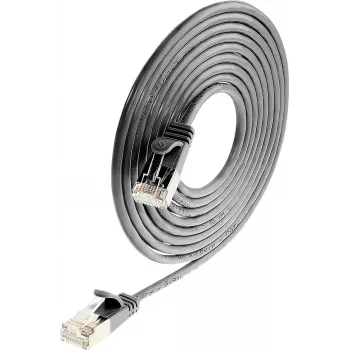 Wirewin Triotronik PKW-LIGHT-STP-K6 0,25 SW Cat6 tinklo kabelis, RJ-45 vyriškas-vyriškas, ekranuotas, juodas, 0,25 m
