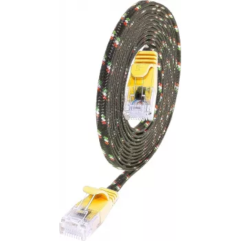 Wirewin SLIM Tough Cat6 U/UTP tinklo kabelis, geltonas, 0,25 m PKW-TOUGH-K6 0.25 GE