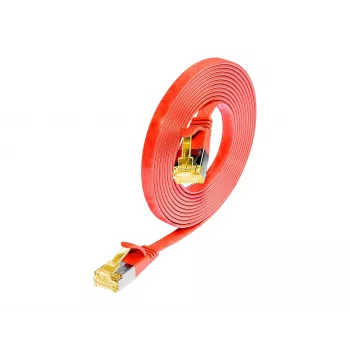 Wirewin SLIM Cat6a U/FTP tinklo kabelis, 7m, raudonas PKW-STP-SLIM-K6A 7.0 RT