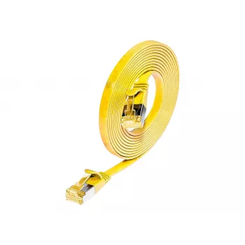 Wirewin Cat6a U/FTP plonas tinklo kabelis (patch) RJ45 - 5m, geltonas PKW-STP-SLIM-K6A 5.0 GE