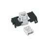 Wirewin WKS JACK KAT6A UTP Keystone modulis, neekranuotas, RJ45, be įrankių, baltas