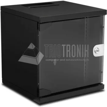 Wirewin WCAB 10 312X300X6U BL sieninis 6U stelažas, juodas