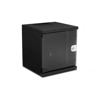 Wirewin WCAB 10 312X300X6U BL sieninis 6U stelažas, juodas