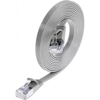 Wirewin Triotronik 0,15 m Cat6 U/FTP plonas Ethernet tinklo kabelis, RJ45 male to male, pilkas PKW-STP-SLIM-KAT6 0.15