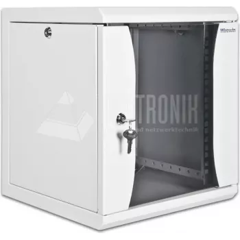 Wirewin WCAB 10 350X310X6U BL 6U laisvai stovintis 10 colių stelažo spintelė, juoda