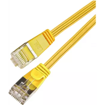 Wirewin Triotronik Cat6 U/FTP plonas Ethernet tinklo kabelis, 3m, geltonas PKW-STP-SLIM-KAT6 3.0 GE