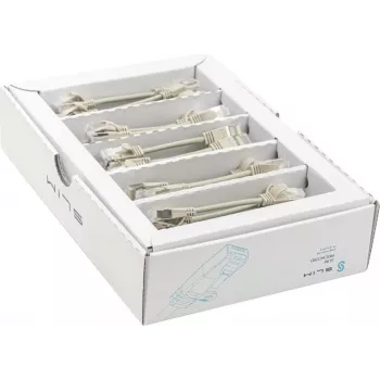 Wirewin SLIM KAT6A 10 Gigabit šviesus pataisymo kabelis, 0,1 m, U/FTP, Ø3,8 mm, pilkas, 50 vnt. paketas (SLIM-LS-K6A 0.1 50)