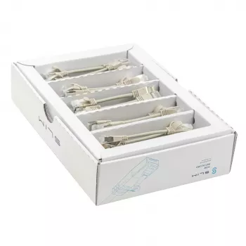 Wirewin SLIM KAT6A 10 Gigabit šviesus pataisymo kabelis, 0,1 m, U/FTP, Ø3,8 mm, pilkas, 50 vnt. paketas (SLIM-LS-K6A 0.1 50)