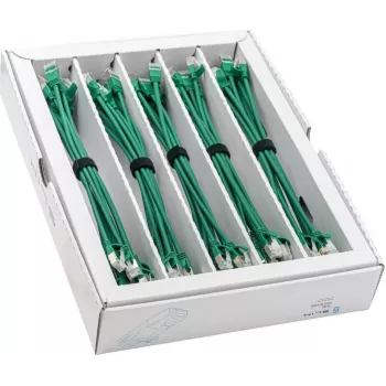 Wirewin SLIM-LS-K6A 0.25 GN 50 Cat6A U/FTP plonas prievadinis kabelis, 0,25 m, žalias, 50 vnt. paketas
