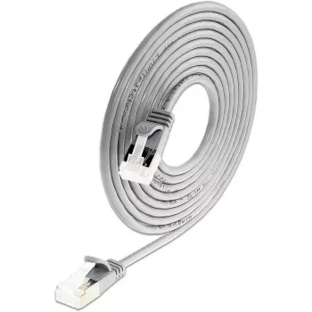 Wirewin SLIM-LS-K6A 0,15 m Cat6A plonas Ethernet tinklo kabelis, U/FTP, pilkas, 50 vnt. paketas