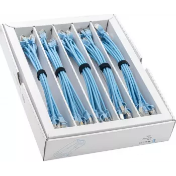 Wirewin SLIM-LS-K6A 0.15 BL 50 Cat6A plonas Ethernet tinklo kabelis, 0,15 m, U/FTP, mėlynas, 50 vnt. paketas