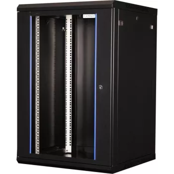 Wirewin WCAB PS3 600X600X9U B 19 colių sieninis spintelė, 9U, 600x600mm, juoda