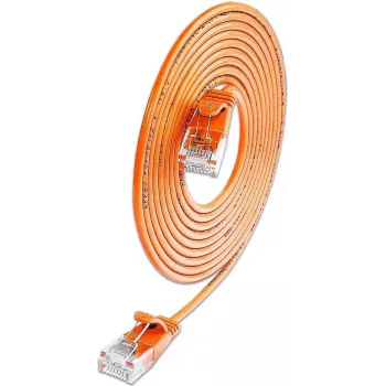 Wirewin SLIM KAT6A 10 Gigabit šviesus patch kabelis apvalus U/UTP Ø3,6mm oranžinis 0,15m (SLIM-L-UU-K6A 0.15 OR)
