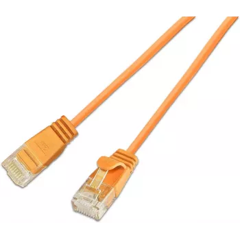 Wirewin SLIM KAT6A 10 Gigabit šviesus patch kabelis apvalus U/UTP Ø3,6mm oranžinis 0,15m (SLIM-L-UU-K6A 0.15 OR)