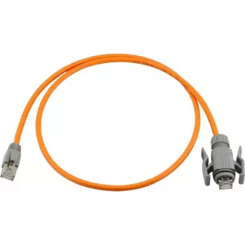 Wirewin Industrial CAT6A S/FTP tinklo kabelis, PUR Anti-UV, IP67 RJ45, 30m, oranžinis PKW-I1-SF-K6A-PUR 30.0 OR