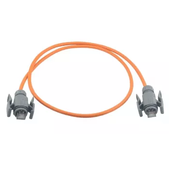 Wirewin Industrial Cat6a S/FTP PUR tinklo kabelis, 5m, oranžinis, IP67 RJ45 PKW-I2-SF-K6A-PUR 5.0 OR