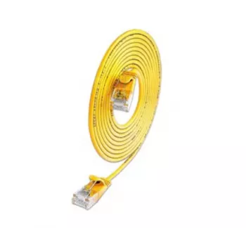 Wirewin SLIM KAT6A 10 Gigabit šviesinis pataisasis kabelis, apvalus, U/UTP, Ø 3,6 mm, geltonas (SLIM-L-UU-K6A 1.5 YE)