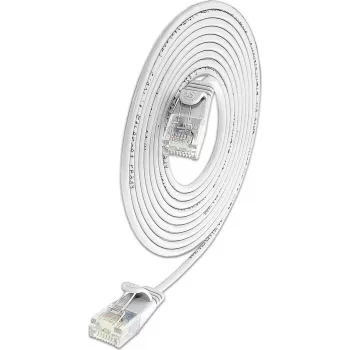 Wirewin SLIM KAT6A 10 Gigabit Lightpatchkabel rund, U/UTP, Ø 3,6 mm, weiss (SLIM-L-UU-K6A 7.5 WT)